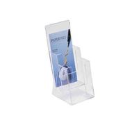 Helit Porte-brochures de table H2352002 «le helpdesk» format 4 x C6 transparent