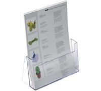 Helit Porte-prospectus de table DIN A4 vertical plastique transparent autonome Quantité 1