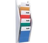 Helit porte-brochure mural, a5 portrait, 4 compartiments, h6270200 G