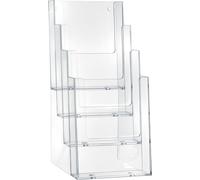 Helit H2352002 - Porte-brochures de table "le helpdesk" format 4 x C6, transparent