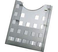 helit Porte-brochures DIN A4 vertical gris transparent