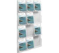 helit Porte-brochures mural transparent 12x DIN A4
