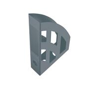 helit Porte-revues A4-C4 H320xl78xP248 mm plastique gris clair