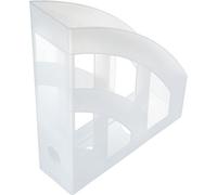 Helit porte-revues h2361010 economy, format a4-c4, en plastique, blanc/transparent