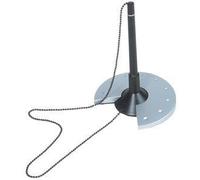 Helit Porte-Stylos Silver, Noir / Argent, Avec Chainette