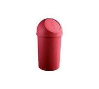 helit poubelle à clapet, 45 litres, rouge, rond…