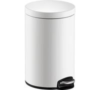 helit Poubelle à pédale "Classic" 12 litres blanc