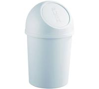 helit poubelle avec clapet d'insertion Push 6 litres gris clair