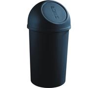 Poubelle à clapet Push, 25 litres noir