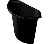 helit - Bac pour corbeille à papier H61061/H61062, noir Noir G