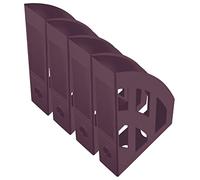 Helit - Range-revues The Green Bridge, DIN A4-C4, en plastique recy ertifié Blauer Engel (bordeaux-rouge, 4)