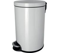 helit Seau à maquillage à pédale "Classic" 5 litres blanc