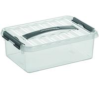 Boite plastique transparente avec couvercle et poi G