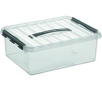 Sunwareshop Boîte plastique H6160302 «the q-line» 12 l transparente avec couvercle