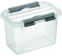 helit Sunware H6162202 Boîte de rangement « The Q Line », 0,8 l, avec couvercle, transparente, 1 pièce