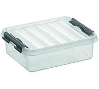 helit sunware H6162302 - Boîte de rangement "the q-line", 1 litre, avec couvercle, transparent, 1 pièce