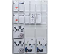 helit Wanddisplay Clearly, 12 F "cher DIN lang + 6 F "cher