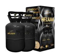 Hélium 2 Grandes Bouteilles Gaz d'Hélium pour 100 Ballons - Bonbonne Jetable 0,80m3 Idéale pour des Festivités100 BALLONS