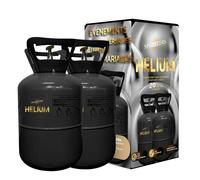 Hélium 2 Grandes Bouteilles Gaz d'Hélium pour 40 Ballons - Bonbonne Jetable 0,34m3 Idéale pour des Festivités, Anniversaires, Mariages et Fêtes - Faites flotter vos ballons avec SPARKLERS CLUB®