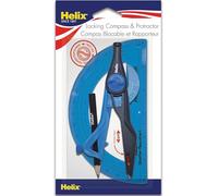 Helix 18803 Boussole et rapporteur universel Couleurs assorties