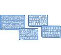 Helix 4 Piece Lettering Stencil Set H41010