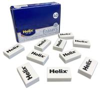 Helix Lot de 40 gommes 34x20x8mm Blanc