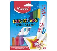 Helix Maped Color'Peps Duo Emboutissage Feutre Stylos 8 IN Paquet Créatif D