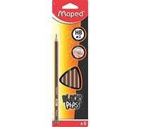 Helix Maped Lot de 6 crayons graphite HB
