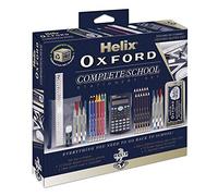 Helix Oxford Ensemble Complet de Fournitures Scolaires Helix Oxford Comprenant Un Ensemble de mathématiques, stylos, règle, Calculatrice Scientifique et Plus Encore - Idéal pour l'école secondaire ou
