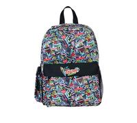 Helix Oxford Sticker Art Sac à dos, Noir, multicolore, S, Classique, bande dessinée, autocollant