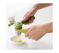 Joseph Joseph Helix Garlic Press, action d'écrasement facile, lavable au lave-vaisselle - Vert