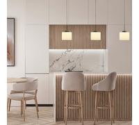 HELL Abby Suspension LED carré , 3 sources lumineuses, 20661/3-39,