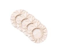 Hell Blues Lot de 4 housses de bol biologiques réutilisables 100 % coton extensible pour pain, protection de la pâte et stockage des aliments, couvercles de bol compostables ~ XL