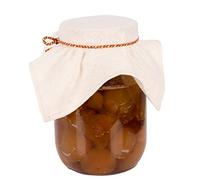 Hell Blues Lot de 5 couvercles en tissu de lin avec corde et bandes en caoutchouc ~ Couvercles réutilisables en mousseline non blanchie Mason Kombucha en coton respirant pour bocaux et bouteilles