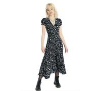 Hell Bunny Gothique Sorcellerie Hello Goodbye Noir Blanc Robe