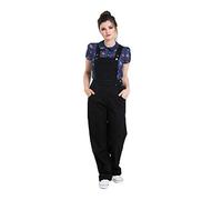 Hell Bunny Salopette Jeans Denim Elly May Années 1940 1950 Vintage Retro Rockabilly - Noir (M)