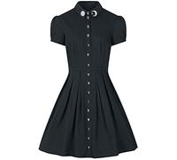 Hell Bunny Samara - Robe Femme Robe mi-Longue Noir XL 98% Coton, 2% Élasthanne