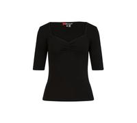 Hell Bunny T-Shirt Philippa T-Shirt Manches Longues Noir XL