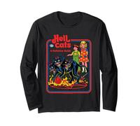 Hell Cats Retro Vintage Funny Adult Humor Manche Longue