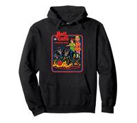 Hell Cats Retro Vintage Funny Adult Humor Sweat à Capuche