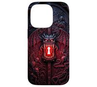 Hell Gate Case Demon Door Gothic Horror Dark Fantasy Metal Coque pour iPhone 14 Pro