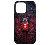 Hell Gate Case Demon Door Gothic Horror Dark Fantasy Metal Coque pour iPhone 14 Pro Max
