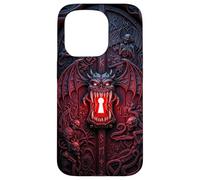 Hell Gate Case Demon Door Gothic Horror Dark Fantasy Metal Coque pour iPhone 15 Pro