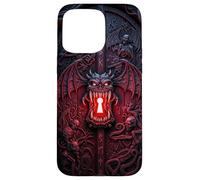 Hell Gate Case Demon Door Gothic Horror Dark Fantasy Metal Coque pour iPhone 15 Pro Max