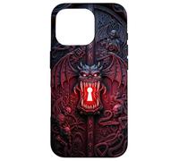 Hell Gate Case Demon Door Gothic Horror Dark Fantasy Metal Coque pour iPhone 16 Pro