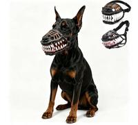 Hell Hound Monster Maulkorb, Halloween Gruseliger Werwolf Hund Maulkorb (Schwarz1 XL)