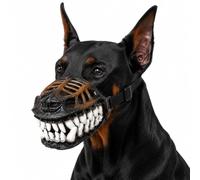Hell Hound Monster Muzzle Halloween Scary, Dog Costume Mask Latex, for Halloween Party Cosplay Dogs Beast Terror Pet Lifelike Teeth Mask Photo Shoots Trick Or Treat (Style A,XL)