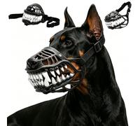 Hell Hound Monster Muzzle - Scary Dog Muzzle with Teeth (Size B,S) | Realistic Mouth, Nose, Teeth, Durable Soft Latex, Adjustable Straps, Suitable for Daily Wear, Halloween, Party, Etc