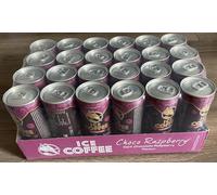 HELL Ice Coffee Saveur CHOCOLAT FRAMBOISE | Café glacé | Lot de 24 boîtes de 250 ml | 40 mg/100 ml de caféine | Contient des extraits de café Arabica | 75% de lait UHT | Prêt à boire | SANS LACTOSE