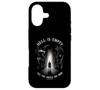 Hell is Empty, All The Demons are Here - Citation de Shakespeare Coque pour iPhone 17